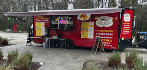 Myrtle Beach wedding reception mobile restaurant & food trucks and mobile kitchen by Horvie's Grill presented by the Famous Cafe Old Vienna restaurant in downtown Myrtle Beach, SC